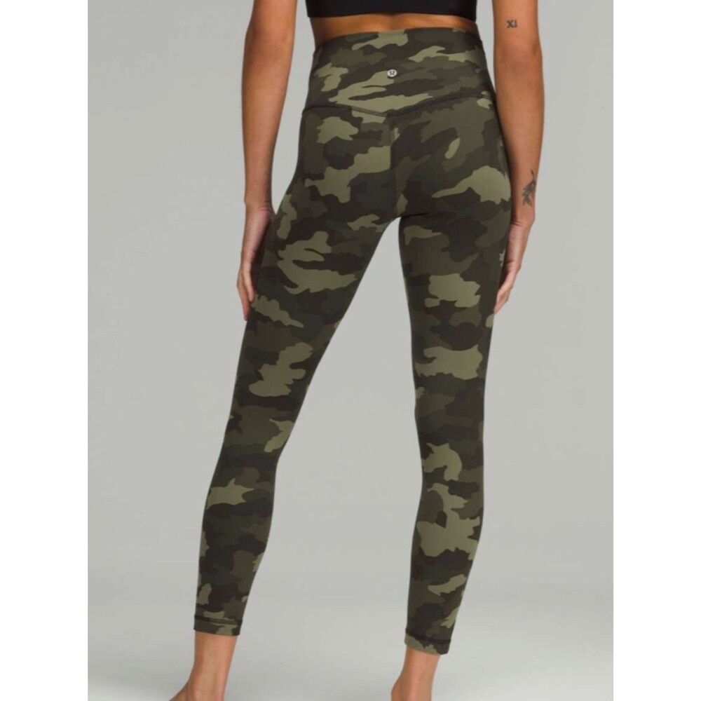 Lululemon Align HR Pant 25" Heritage 365 Camo Medium Olive Multi Size 2